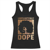 Melanin Queen Glitter Print Racerback Tank Top Unapologetically Dope - Wonder Print Shop
