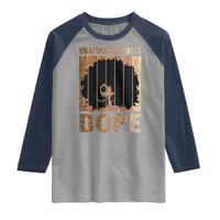 Melanin Queen Glitter Print Raglan Shirt Unapologetically Dope - Wonder Print Shop