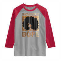 Melanin Queen Glitter Print Raglan Shirt Unapologetically Dope - Wonder Print Shop