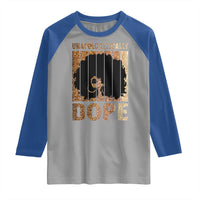Melanin Queen Glitter Print Raglan Shirt Unapologetically Dope - Wonder Print Shop