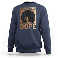 Melanin Queen Glitter Print Sweatshirt Unapologetically Dope - Wonder Print Shop