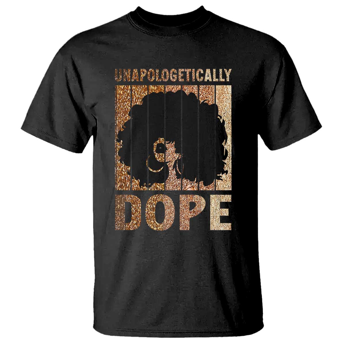 Melanin Queen Glitter Print T Shirt Unapologetically Dope - Wonder Print Shop