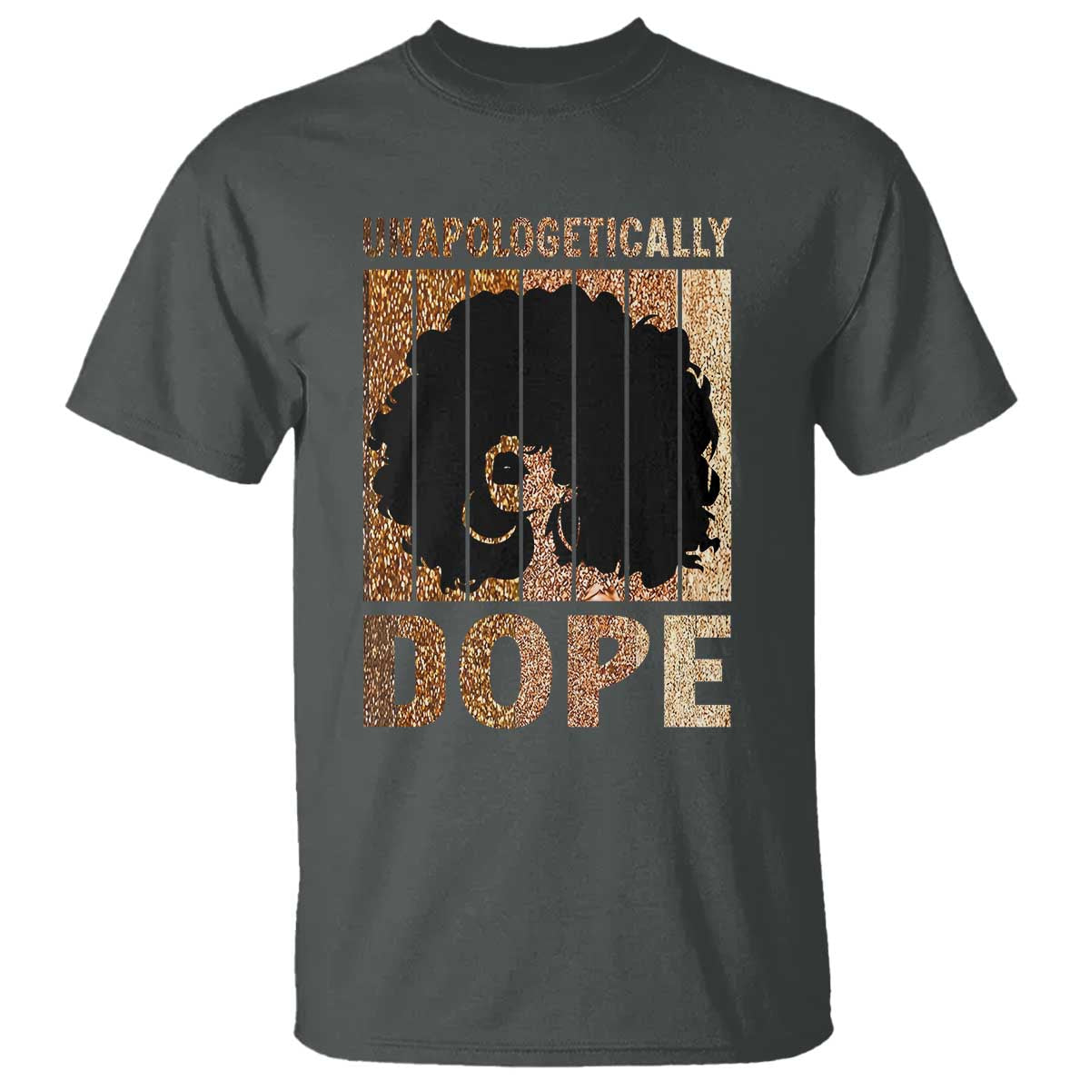Melanin Queen Glitter Print T Shirt Unapologetically Dope - Wonder Print Shop