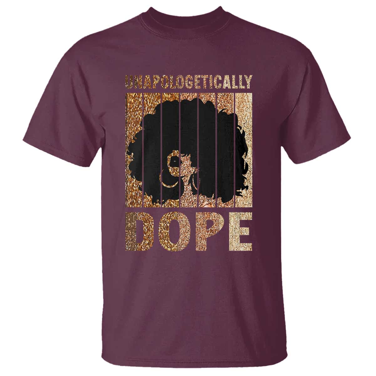 Melanin Queen Glitter Print T Shirt Unapologetically Dope - Wonder Print Shop
