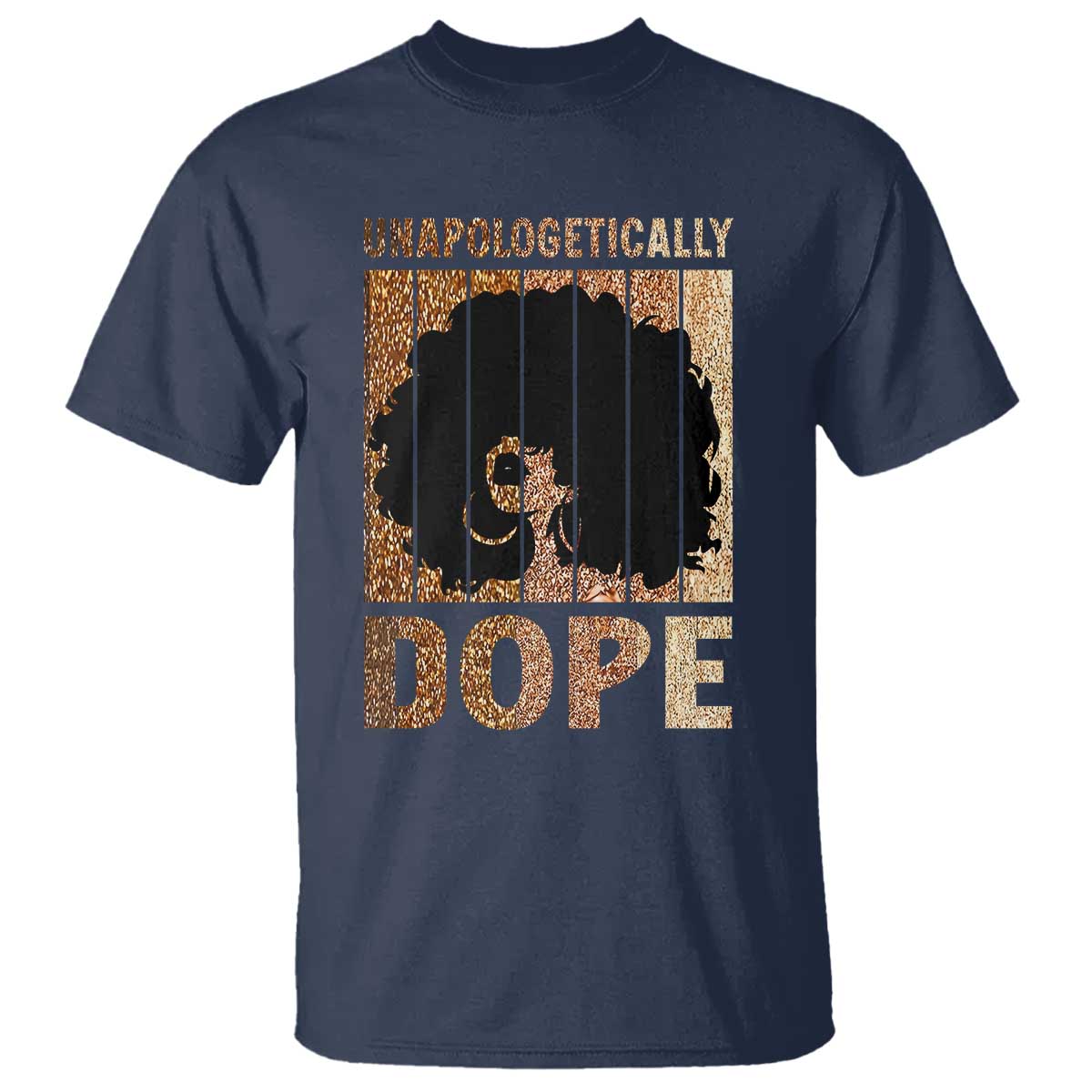 Melanin Queen Glitter Print T Shirt Unapologetically Dope - Wonder Print Shop