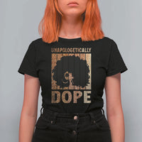 Melanin Queen Glitter Print T Shirt For Women Unapologetically Dope - Wonder Print Shop