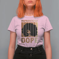 Melanin Queen Glitter Print T Shirt For Women Unapologetically Dope - Wonder Print Shop