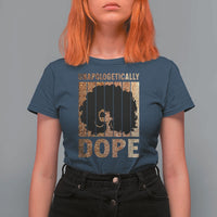 Melanin Queen Glitter Print T Shirt For Women Unapologetically Dope - Wonder Print Shop
