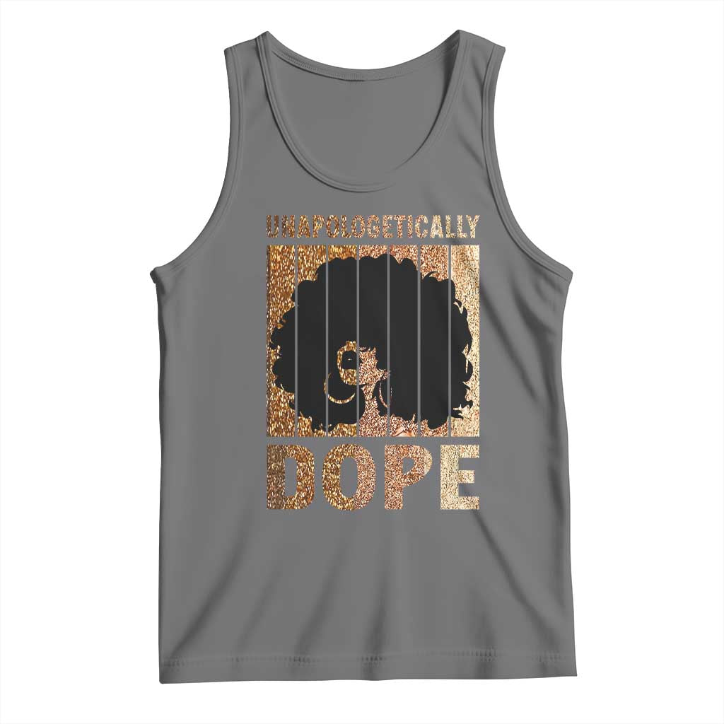 Melanin Queen Glitter Print Tank Top Unapologetically Dope - Wonder Print Shop