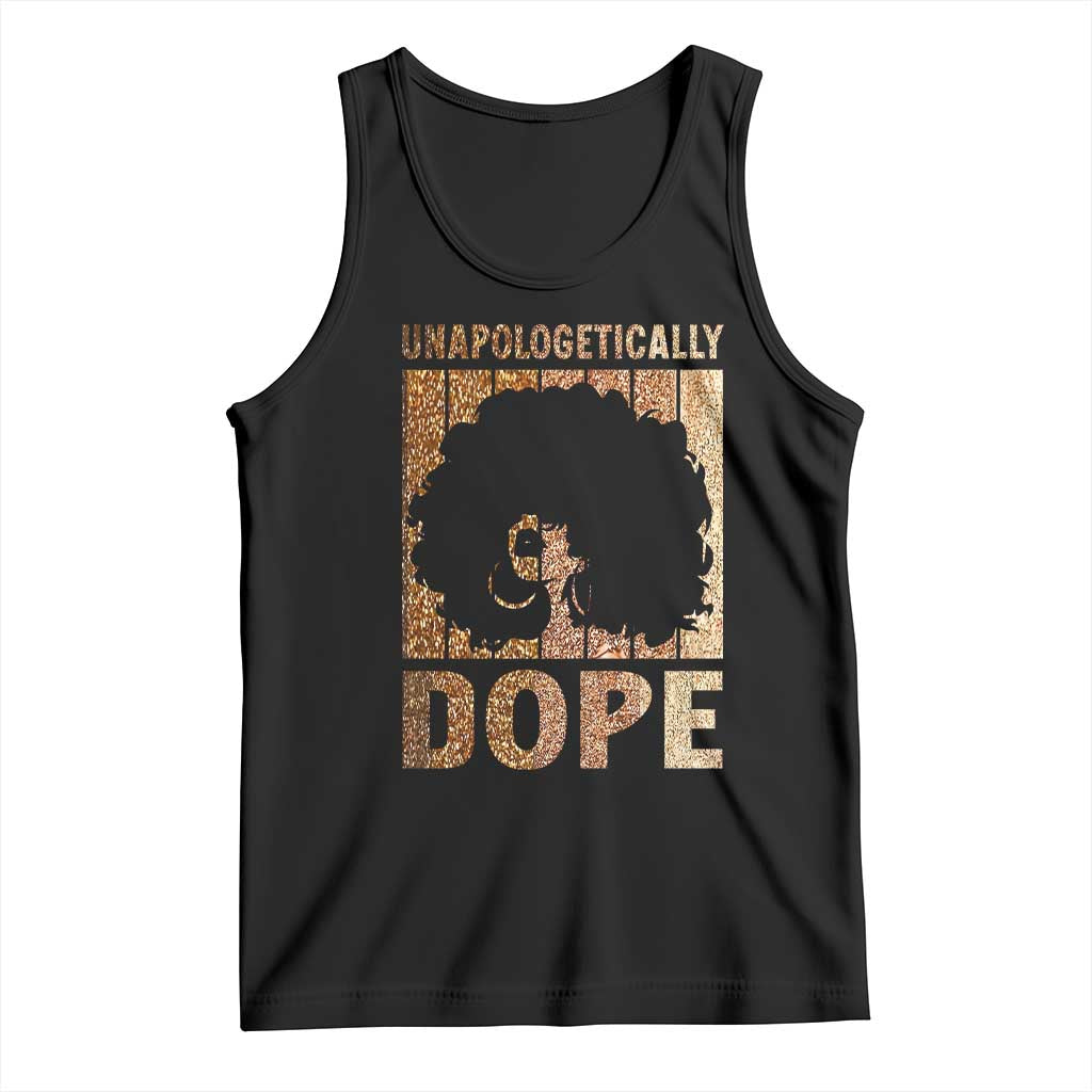 Melanin Queen Glitter Print Tank Top Unapologetically Dope - Wonder Print Shop