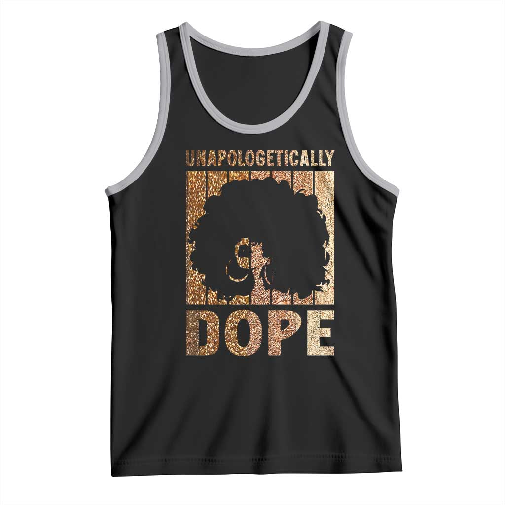 Melanin Queen Glitter Print Tank Top Unapologetically Dope - Wonder Print Shop