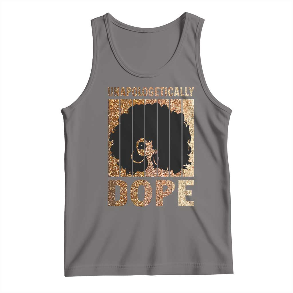 Melanin Queen Glitter Print Tank Top Unapologetically Dope - Wonder Print Shop