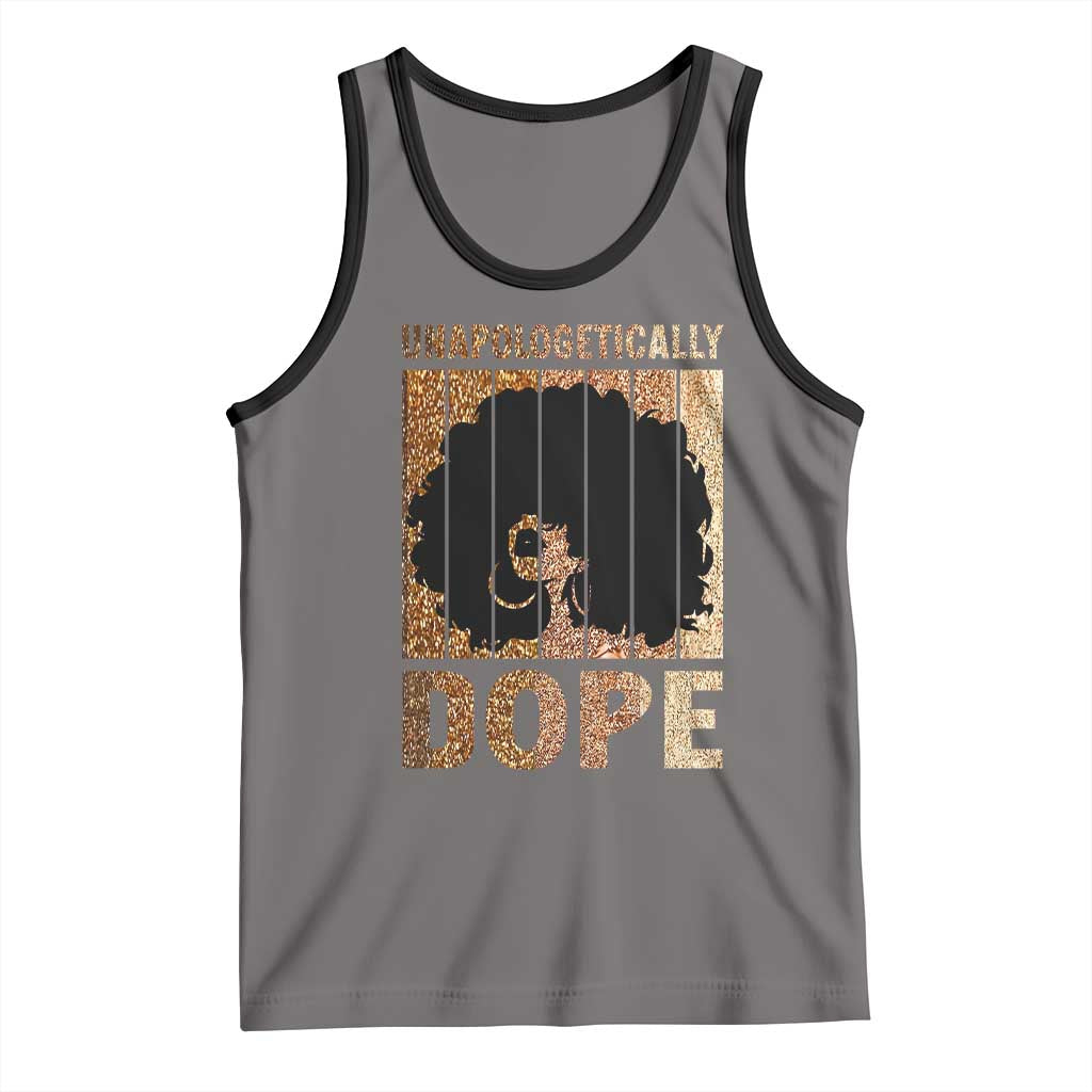 Melanin Queen Glitter Print Tank Top Unapologetically Dope - Wonder Print Shop