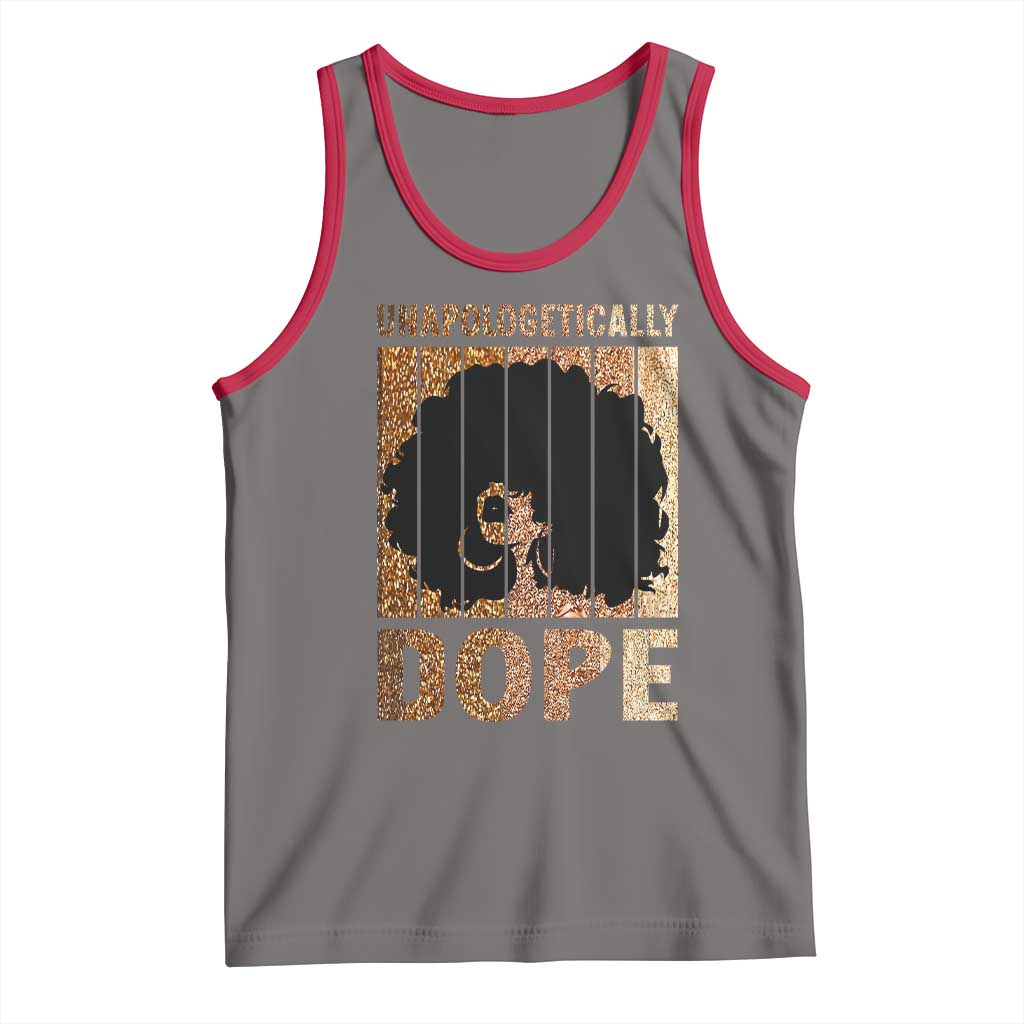 Melanin Queen Glitter Print Tank Top Unapologetically Dope - Wonder Print Shop