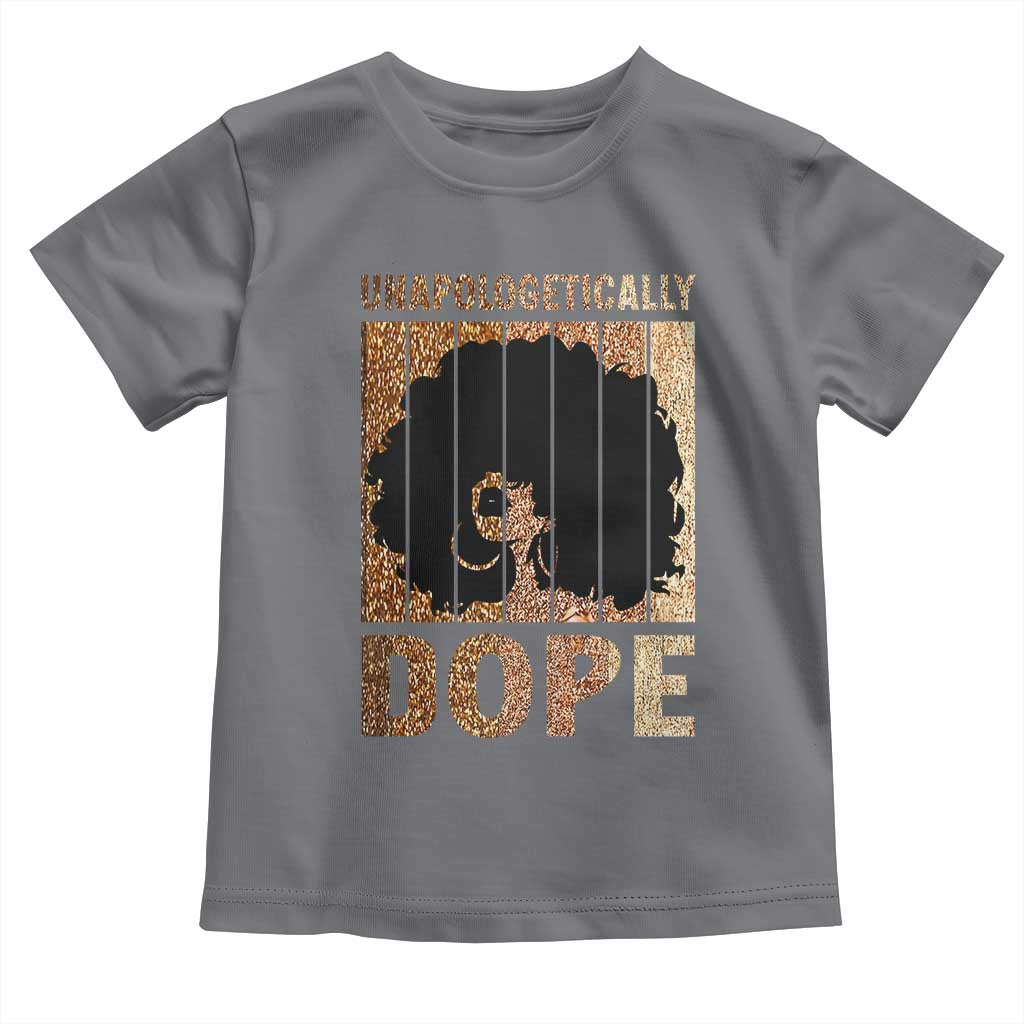 Melanin Queen Glitter Print Toddler T Shirt Unapologetically Dope - Wonder Print Shop
