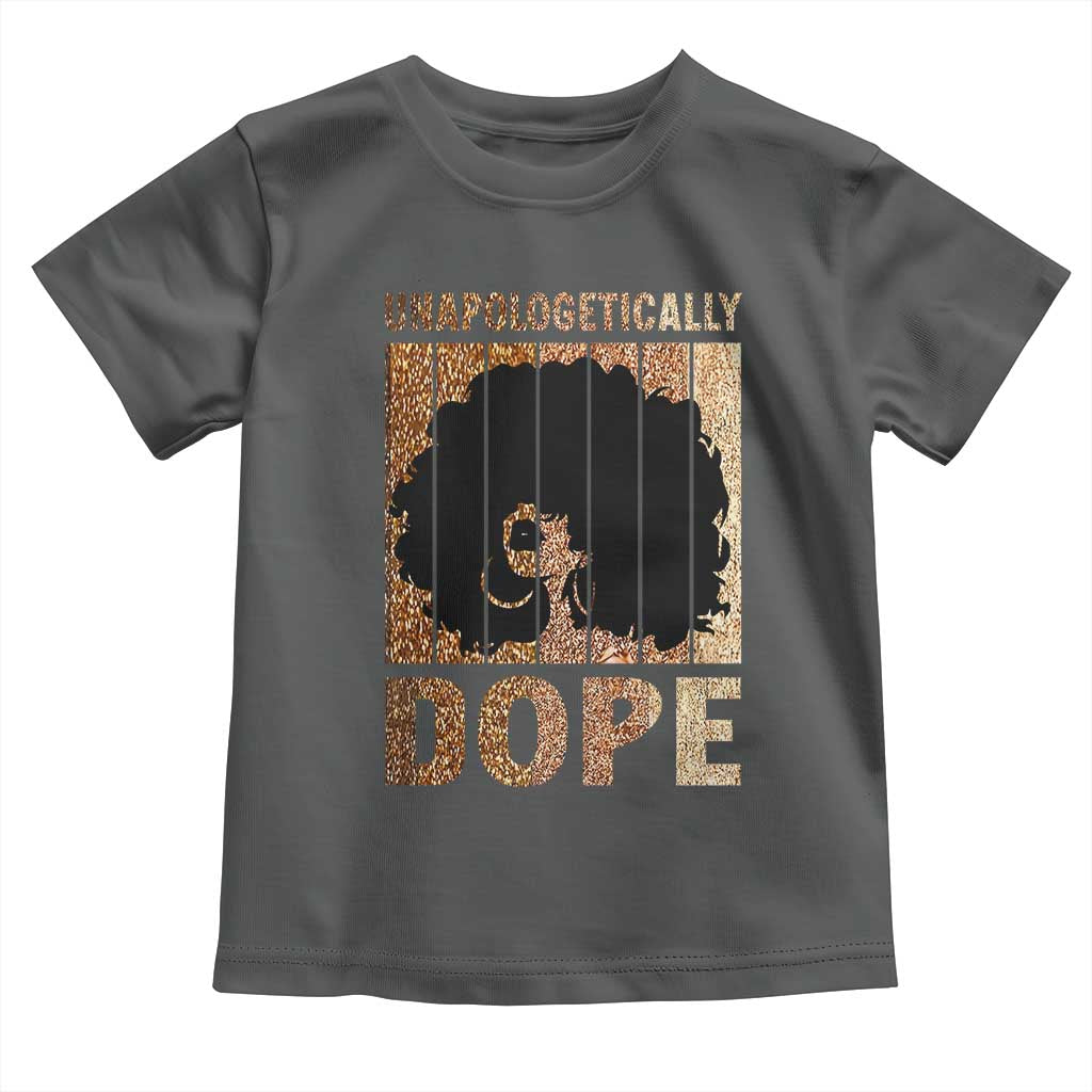 Melanin Queen Glitter Print Toddler T Shirt Unapologetically Dope - Wonder Print Shop