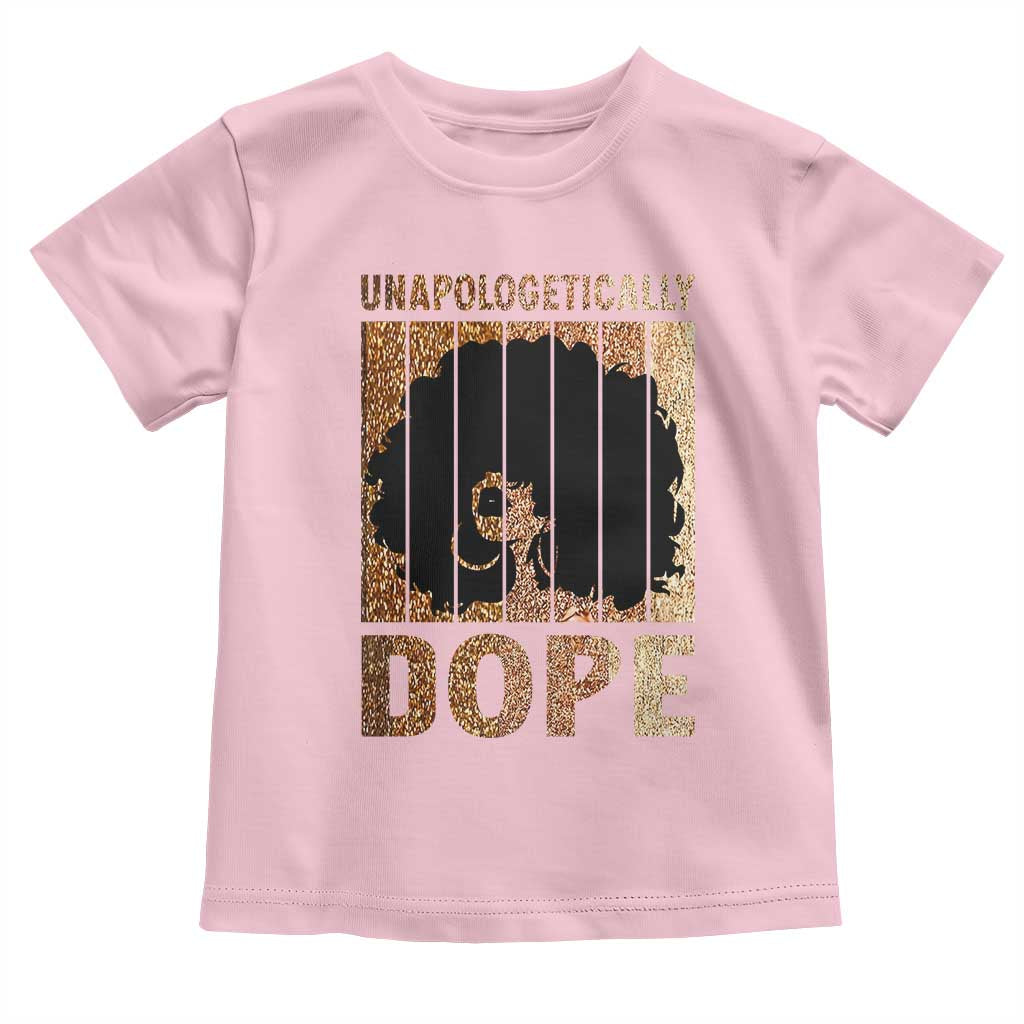Melanin Queen Glitter Print Toddler T Shirt Unapologetically Dope - Wonder Print Shop