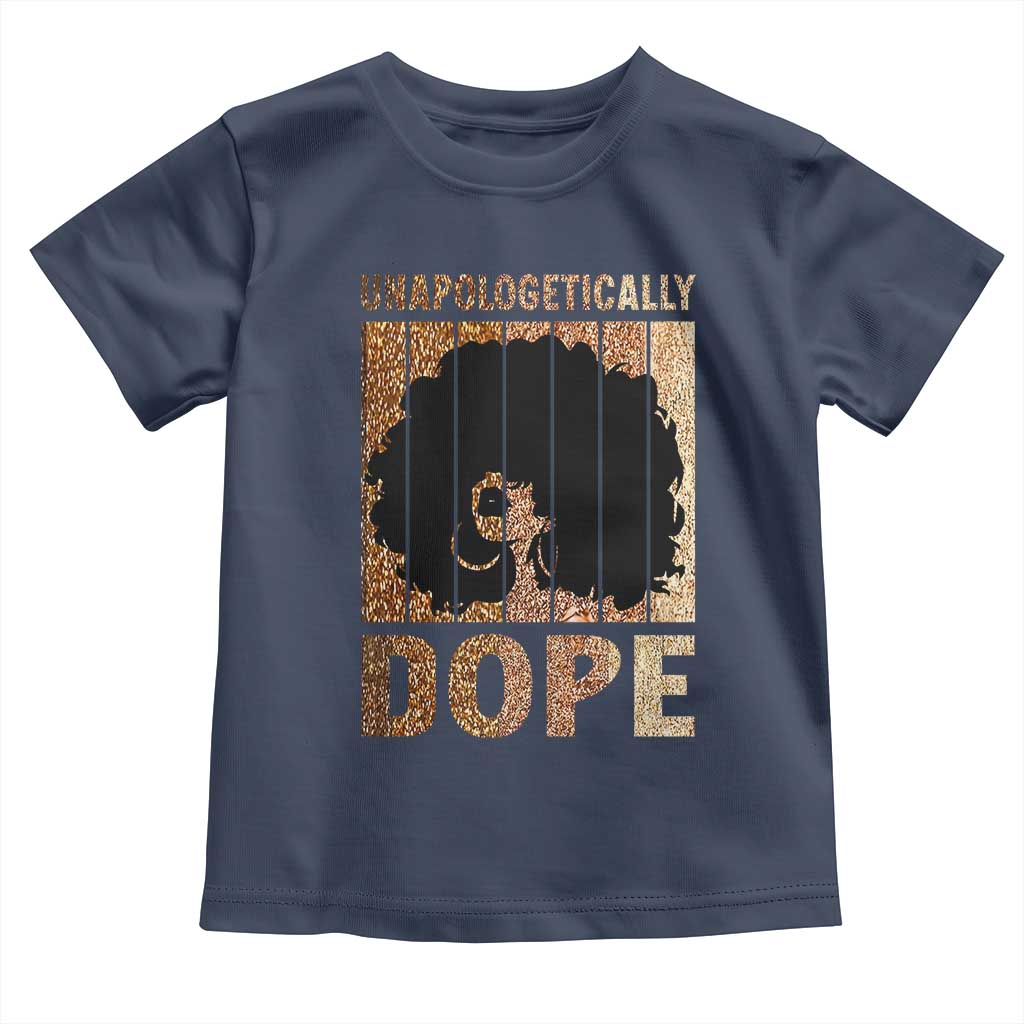 Melanin Queen Glitter Print Toddler T Shirt Unapologetically Dope - Wonder Print Shop