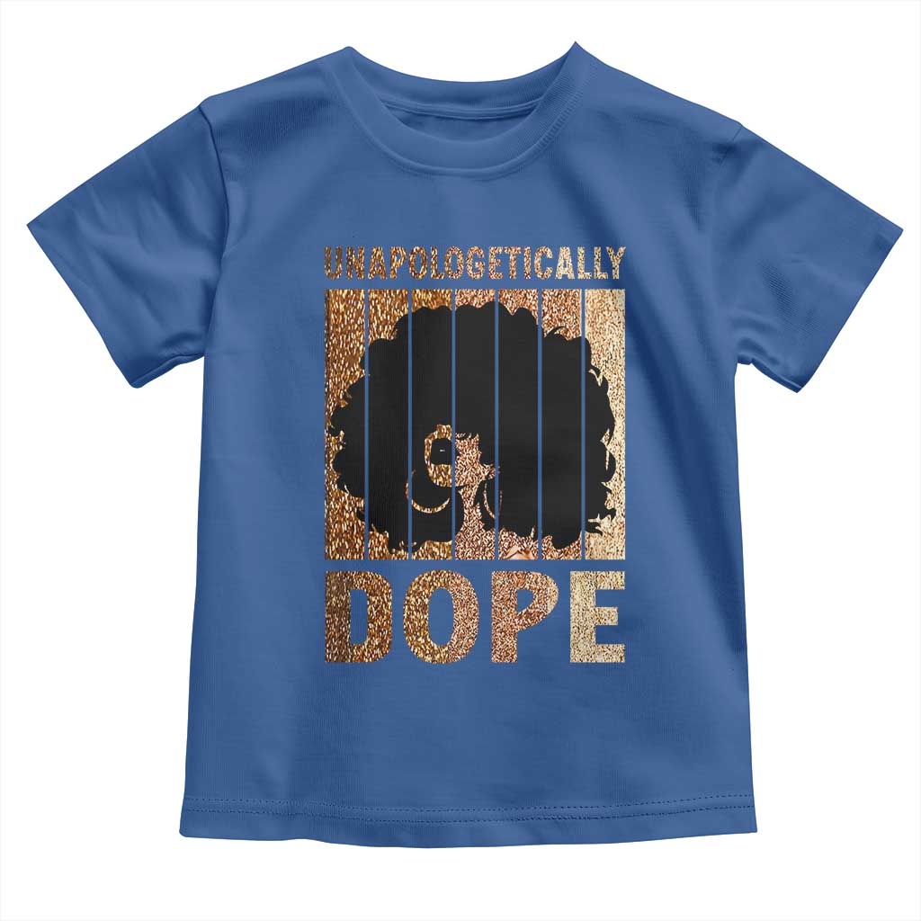 Melanin Queen Glitter Print Toddler T Shirt Unapologetically Dope - Wonder Print Shop