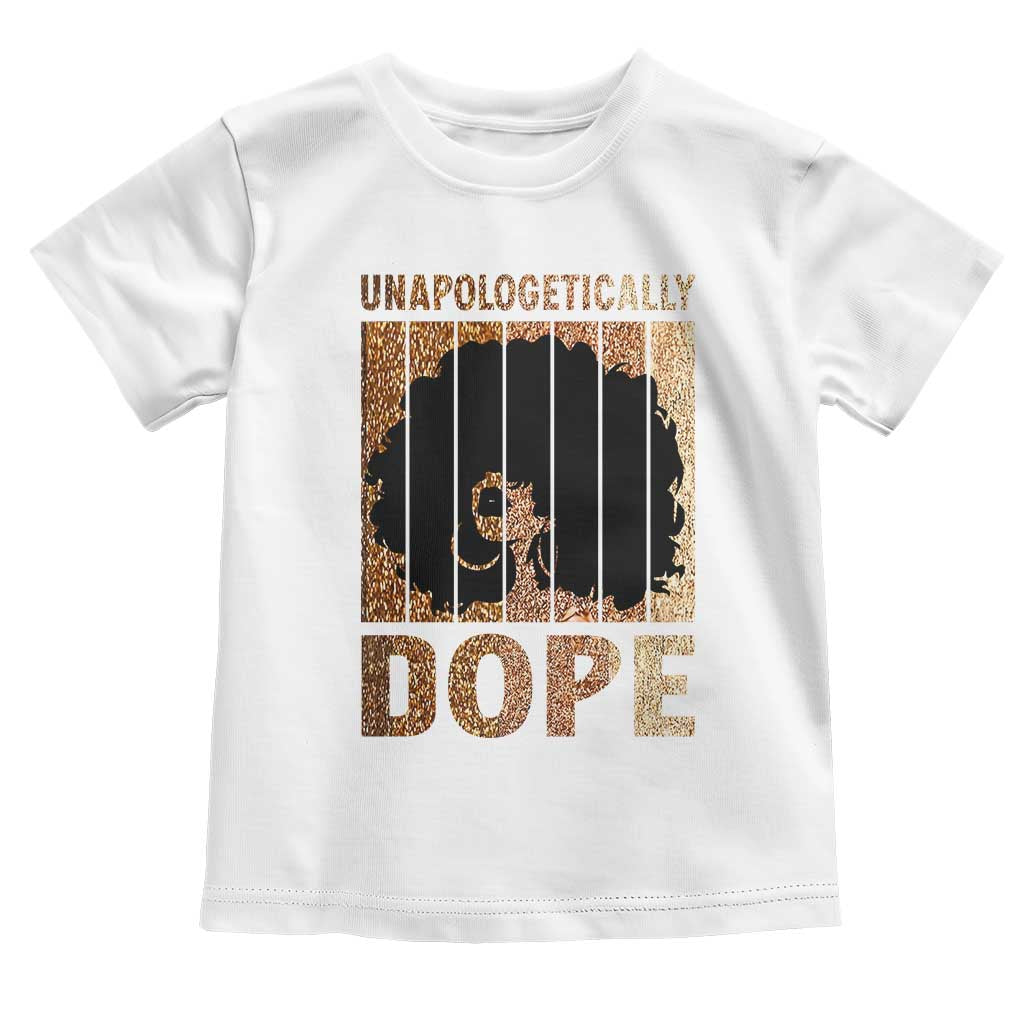 Melanin Queen Glitter Print Toddler T Shirt Unapologetically Dope - Wonder Print Shop