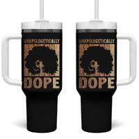 Melanin Queen Glitter Print Tumbler With Handle Unapologetically Dope - Wonder Print Shop