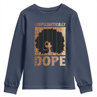 Melanin Queen Glitter Print Youth Sweatshirt Unapologetically Dope - Wonder Print Shop