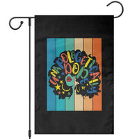 Black Girl Magic Pride Garden Flag Unapologetically Dope Retro Sunset - Wonder Print Shop