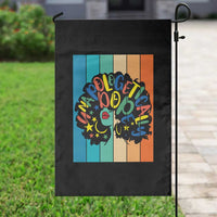 Black Girl Magic Pride Garden Flag Unapologetically Dope Retro Sunset - Wonder Print Shop