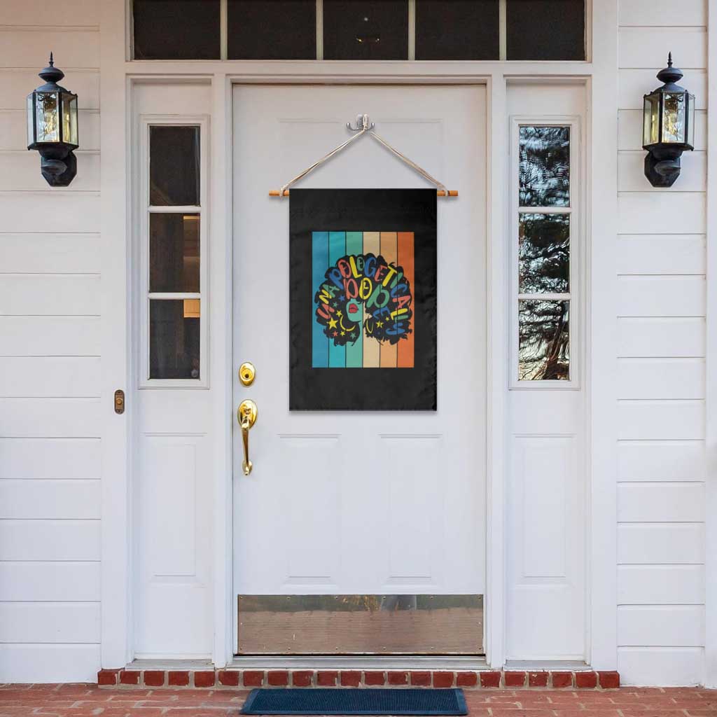 Black Girl Magic Pride Garden Flag Unapologetically Dope Retro Sunset - Wonder Print Shop