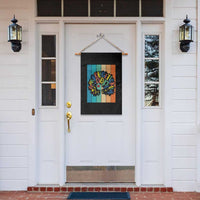 Black Girl Magic Pride Garden Flag Unapologetically Dope Retro Sunset - Wonder Print Shop