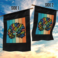 Black Girl Magic Pride Garden Flag Unapologetically Dope Retro Sunset - Wonder Print Shop