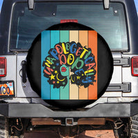 Black Girl Magic Pride Spare Tire Cover Unapologetically Dope Retro Sunset - Wonder Print Shop
