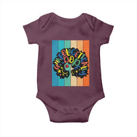Black Girl Magic Pride Baby Onesie Unapologetically Dope Retro Sunset - Wonder Print Shop