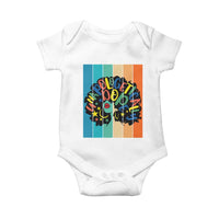 Black Girl Magic Pride Baby Onesie Unapologetically Dope Retro Sunset - Wonder Print Shop