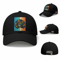 Black Girl Magic Pride Baseball Cap Unapologetically Dope Retro Sunset