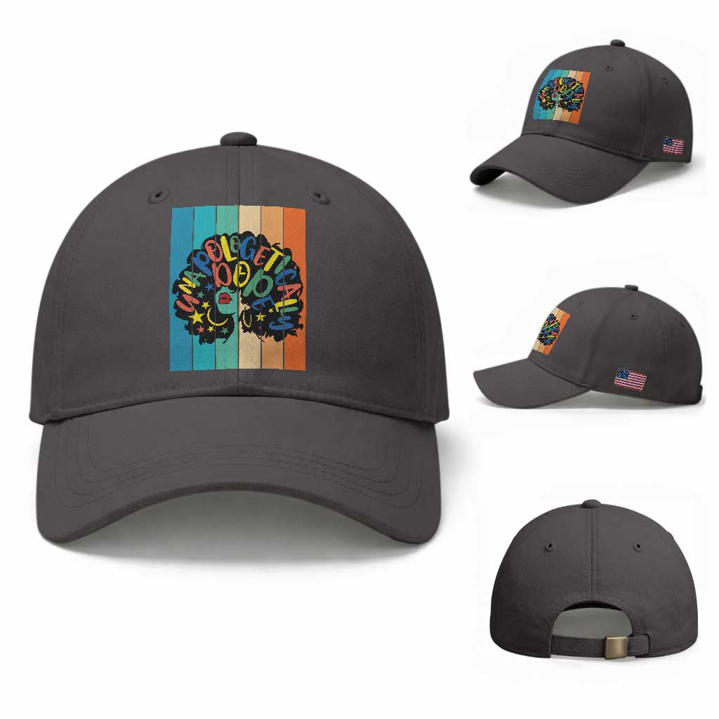 Black Girl Magic Pride Baseball Cap Unapologetically Dope Retro Sunset