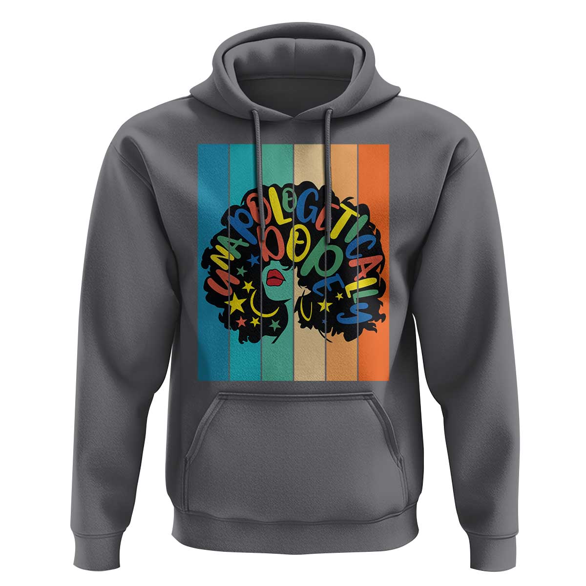 Black Girl Magic Pride Hoodie Unapologetically Dope Retro Sunset - Wonder Print Shop