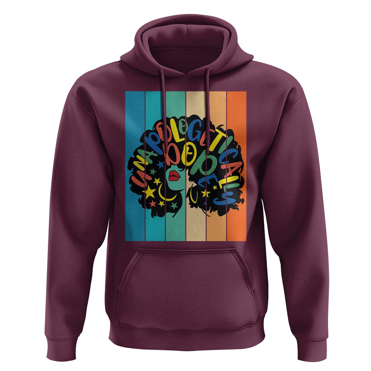 Black Girl Magic Pride Hoodie Unapologetically Dope Retro Sunset - Wonder Print Shop