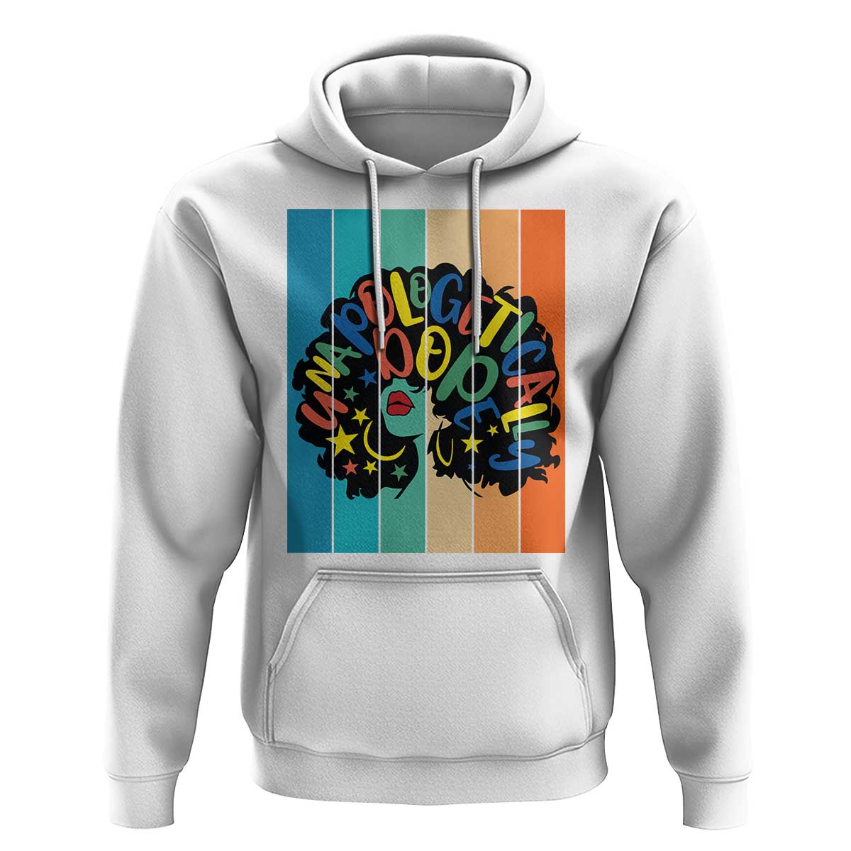 Black Girl Magic Pride Hoodie Unapologetically Dope Retro Sunset - Wonder Print Shop
