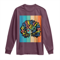 Black Girl Magic Pride Long Sleeve Shirt Unapologetically Dope Retro Sunset - Wonder Print Shop