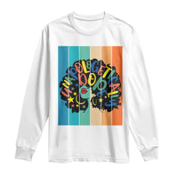 Black Girl Magic Pride Long Sleeve Shirt Unapologetically Dope Retro Sunset - Wonder Print Shop