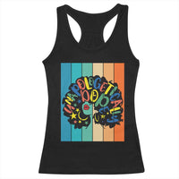 Black Girl Magic Pride Racerback Tank Top Unapologetically Dope Retro Sunset - Wonder Print Shop