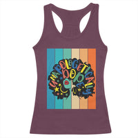 Black Girl Magic Pride Racerback Tank Top Unapologetically Dope Retro Sunset - Wonder Print Shop