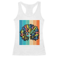 Black Girl Magic Pride Racerback Tank Top Unapologetically Dope Retro Sunset - Wonder Print Shop