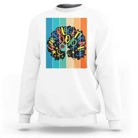 Black Girl Magic Pride Sweatshirt Unapologetically Dope Retro Sunset - Wonder Print Shop