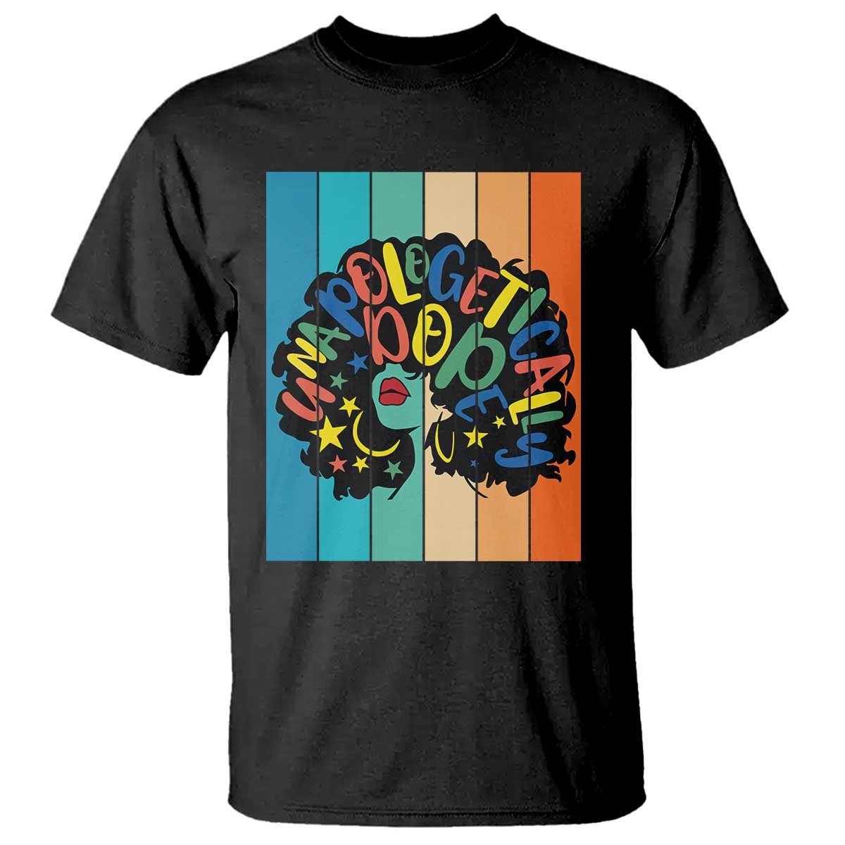Black Girl Magic Pride T Shirt Unapologetically Dope Retro Sunset - Wonder Print Shop