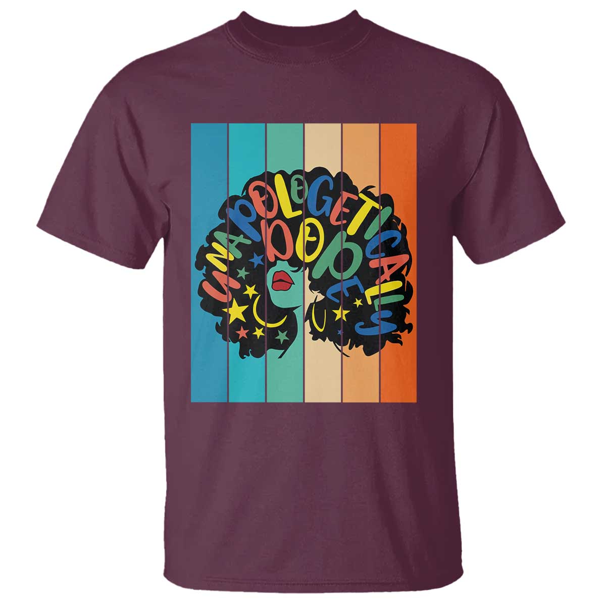 Black Girl Magic Pride T Shirt Unapologetically Dope Retro Sunset - Wonder Print Shop