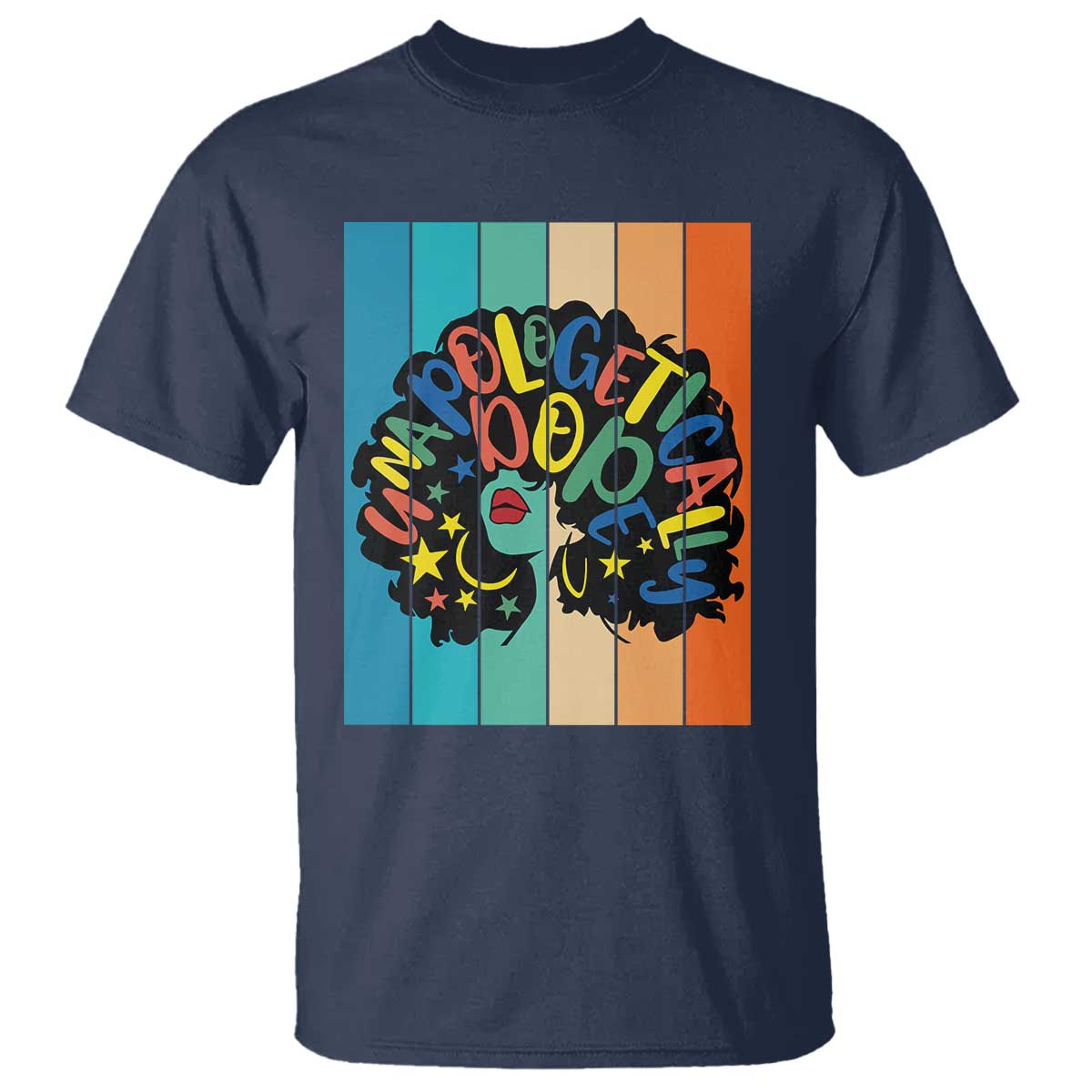 Black Girl Magic Pride T Shirt Unapologetically Dope Retro Sunset - Wonder Print Shop