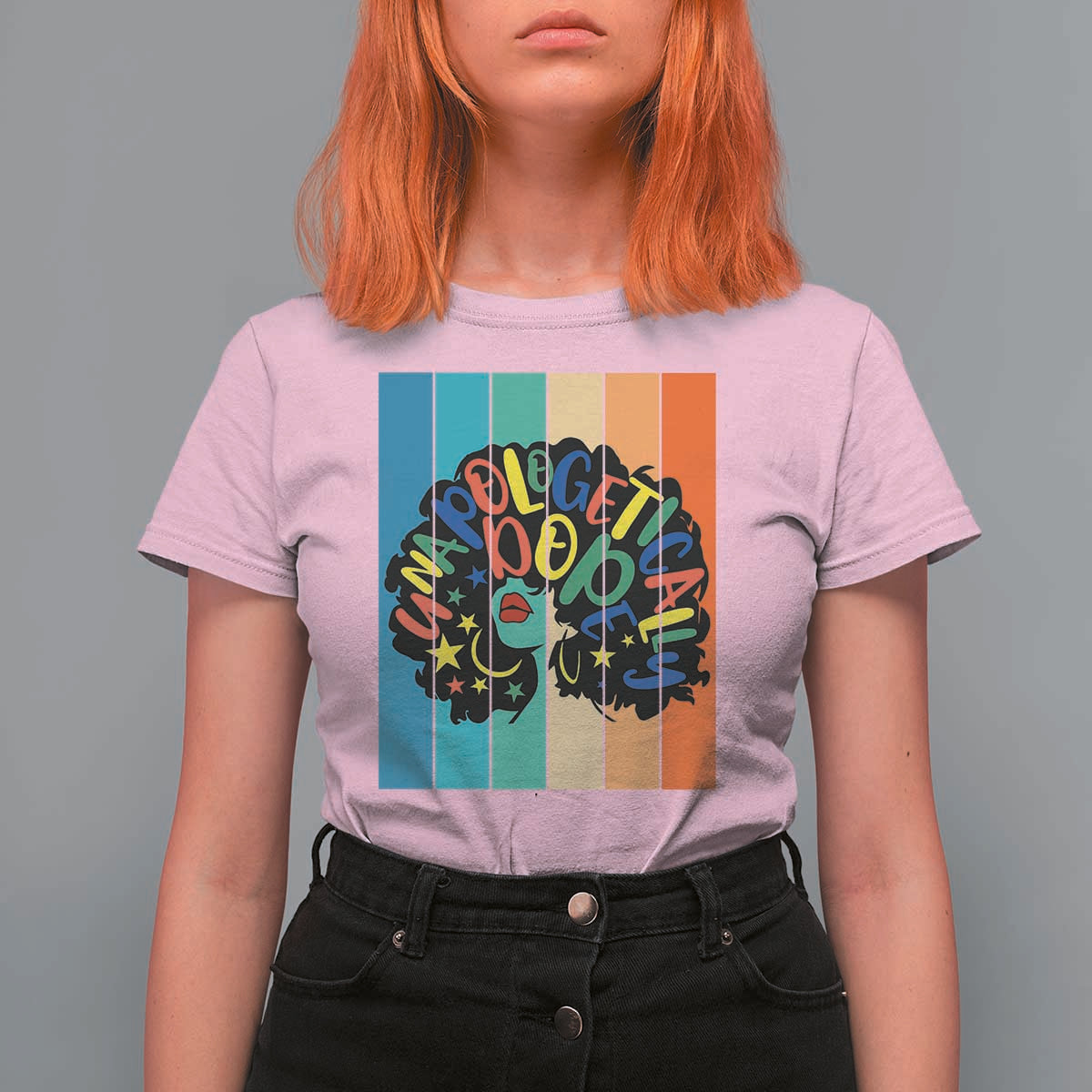 Black Girl Magic Pride T Shirt For Women Unapologetically Dope Retro Sunset - Wonder Print Shop