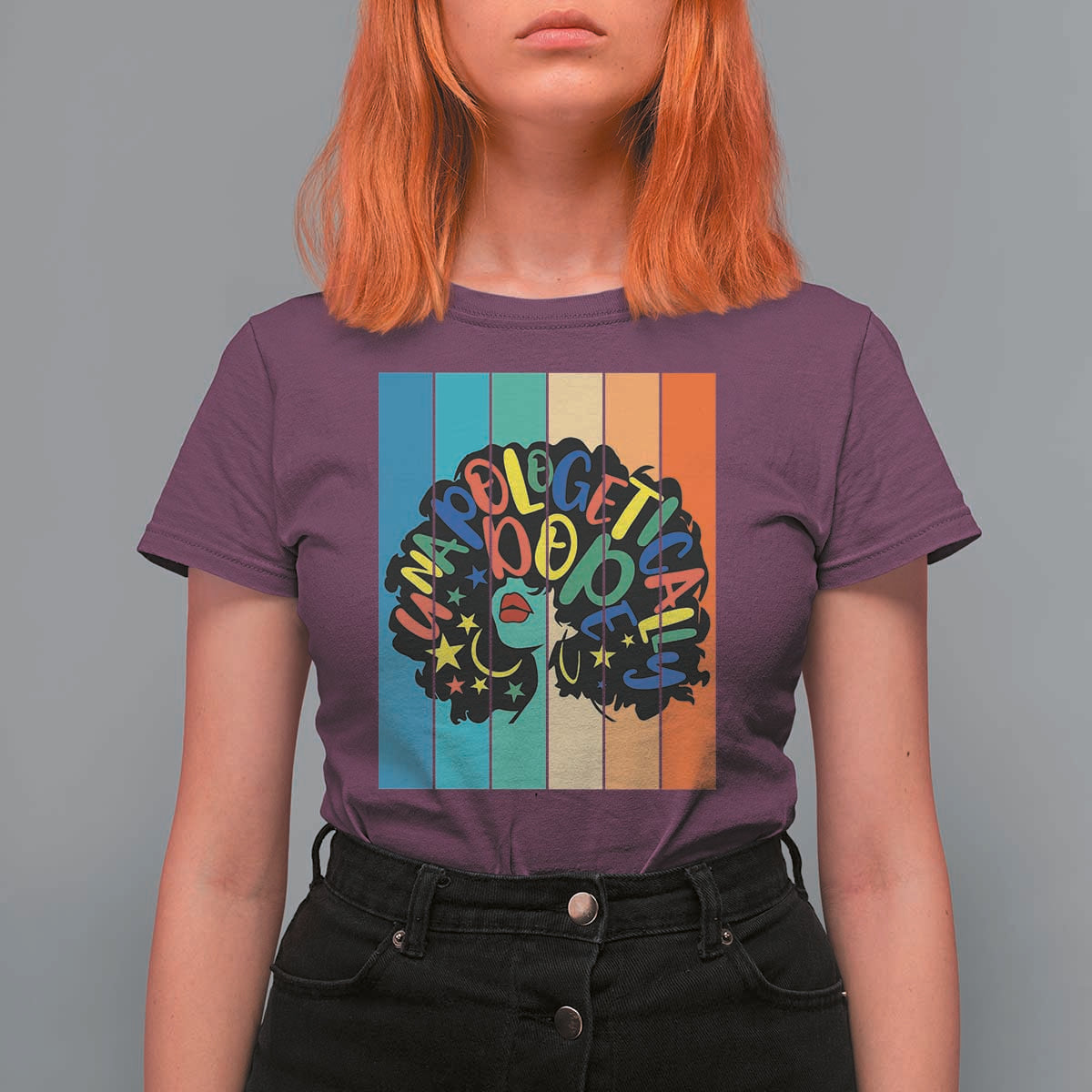 Black Girl Magic Pride T Shirt For Women Unapologetically Dope Retro Sunset - Wonder Print Shop
